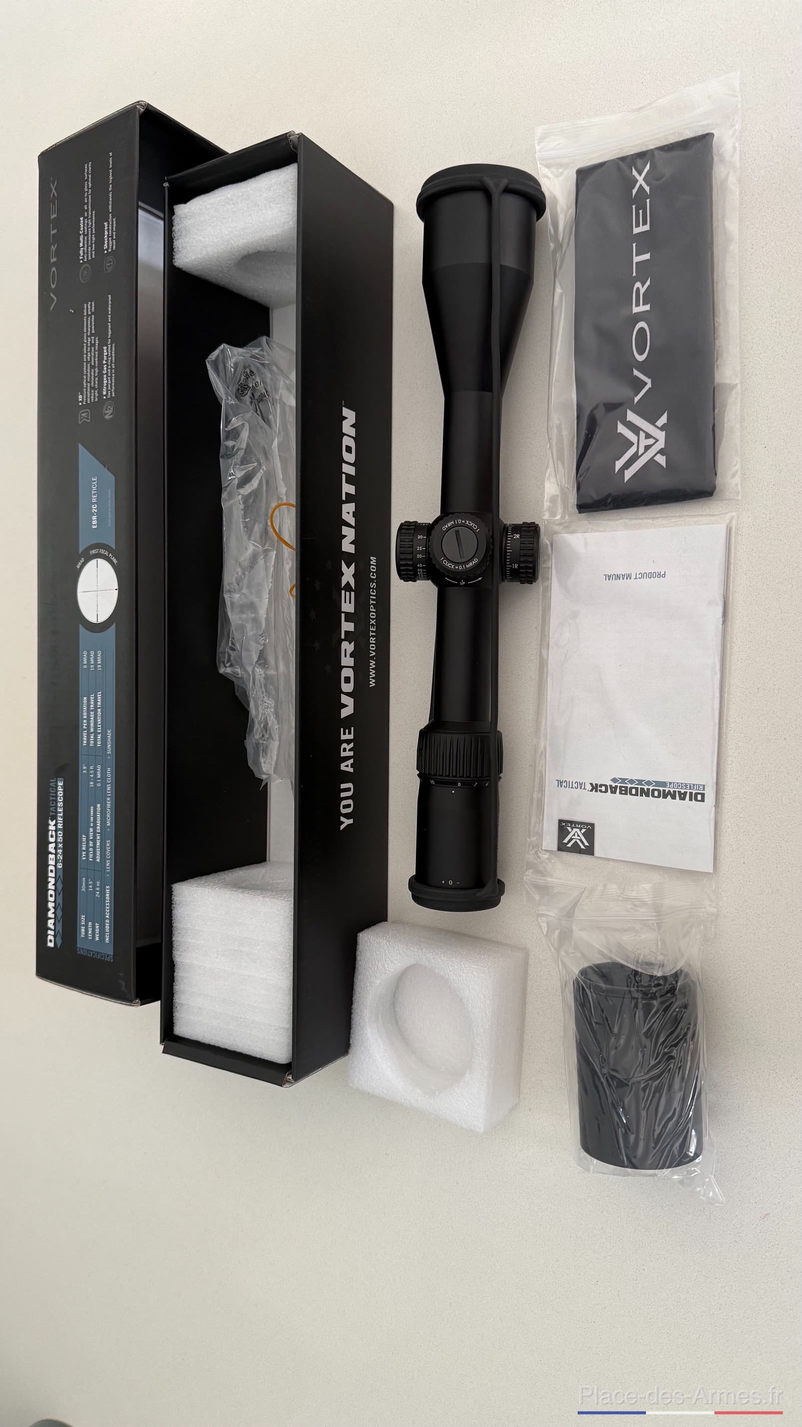 Lunette Vortex Diamondback Tactical 6-24x50 - EBR-2C FFP (Mrad) — photo 2